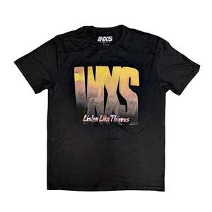 INXS Unisex Adult Listen Like Thieves Tour T-Shirt / Black